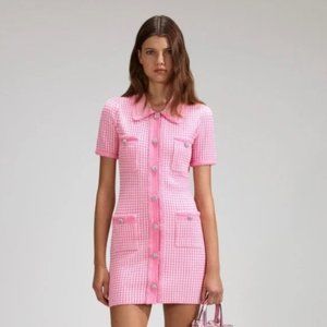 Self-Portrait Pink Mini Dress